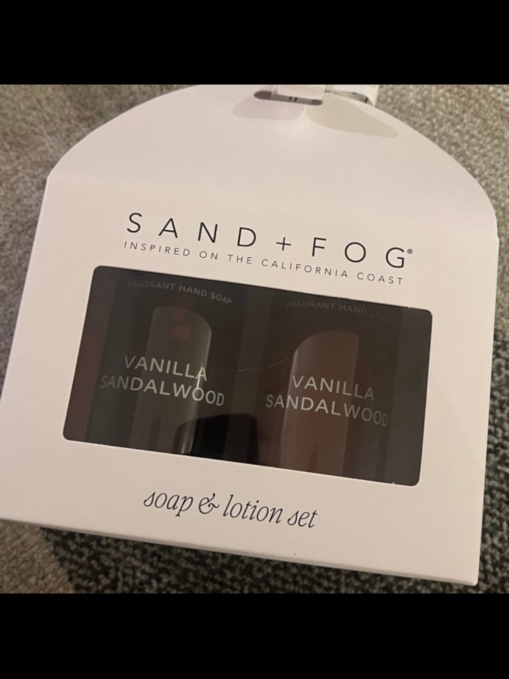 Sand + Fog VANILLA SANDALWOOD soap & lotion set